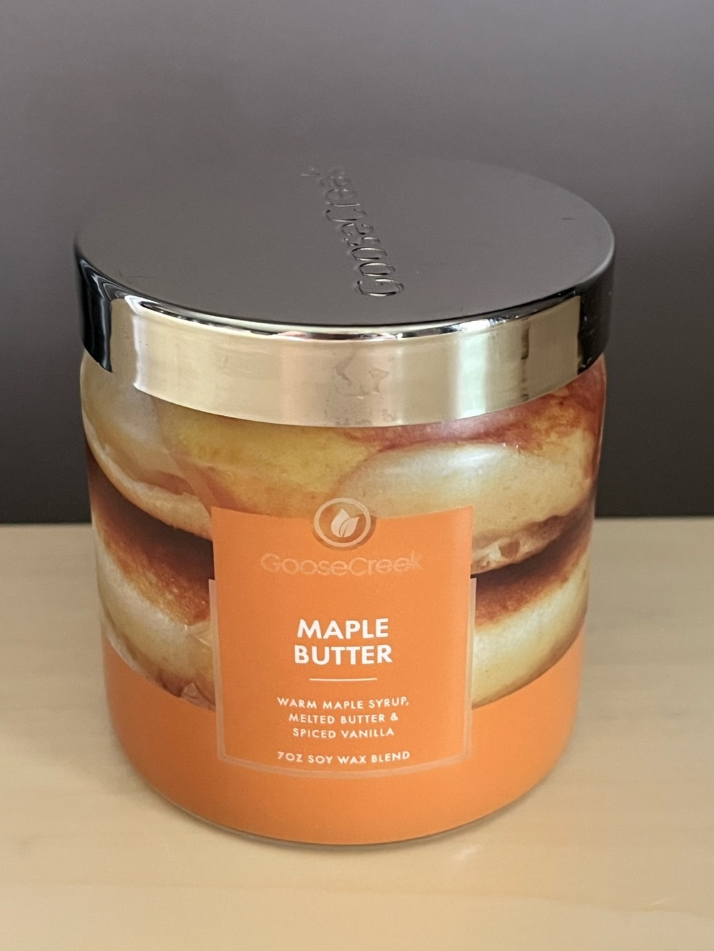 New Goose Creek Maple Butter 7 Oz. Soy Wax Blend Candle